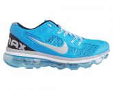 Tênis Nike Air Max 2013 Azul Bebê e Prata MOD:10751 Lançamen