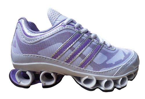 Tênis Infantil Feminino Adidas Bounce Titan Mesh Branco e Li