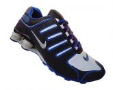 Tênis Nike Shox NZ Preto e Azul MOD:10763 Lançamento 2013