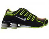 Tênis Nike Shox NZ Preto e Verde Limão MOD:10765 Lançamento