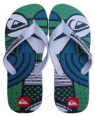 Chinelo Quiksiver Branco e Verde MOD:30128