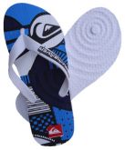 Chinelo Quiksiver Branco e Azul MOD:30127