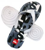 Chinelo Quik Silver Branco e Preto MOD:30126