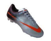 Chuteira Nike Mercurial Vortex Prata e Preto MOD:10726