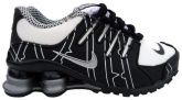 Tênis Infantil Nike Shox NZ Preto Branco e Cromado MOD:10333