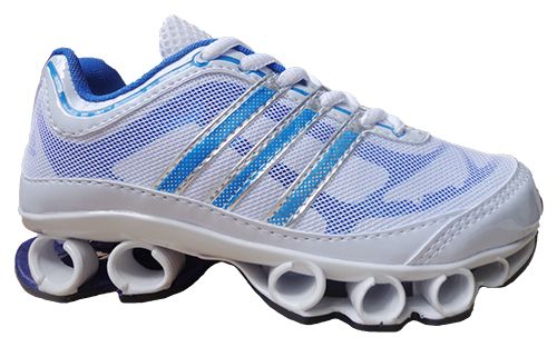Tênis Infantil Adidas Bounce Titan Mesh Branco e Azul MOD:10